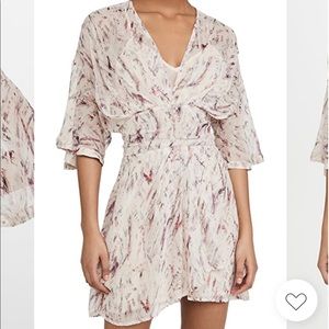 IRO Pommie Silk Pink Mini Dress